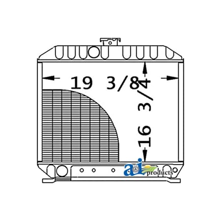 A & I Products Radiator 1" x1" x1" A-32590-10210